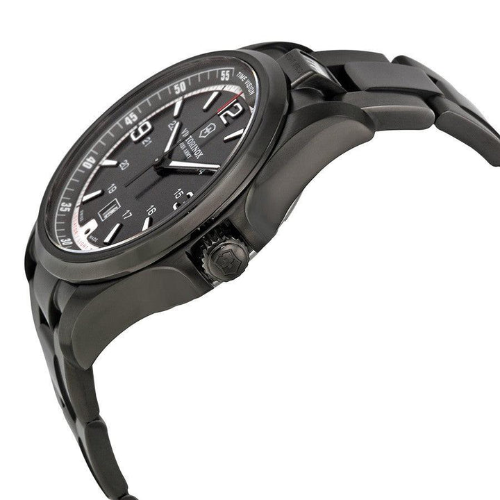 Victorinox Swiss Army orologio Night Vision led SOS quarzo acciaio finitura PVD nero 241665 - Gioielleria Capodagli