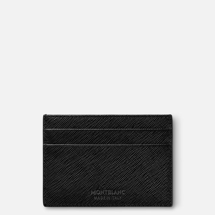 Montblanc 信用卡卡夹 5 间 Montblanc 黑色裁缝 130324