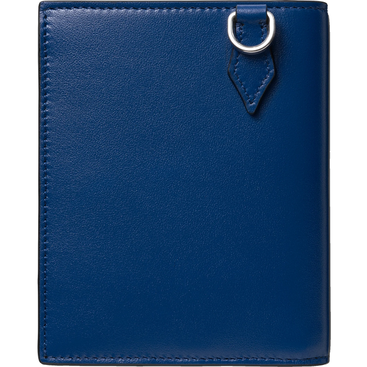 Montblanc Compact Wallet 6 Compartments Meisterst ⁇ ck Black/Blue 129678