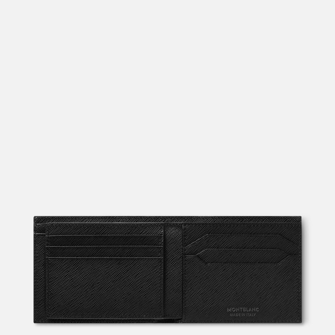 Montblanc 6つのコンパートメントと2つの透明なポケット付き財布 Montblanc 黒の仕立て屋 130318