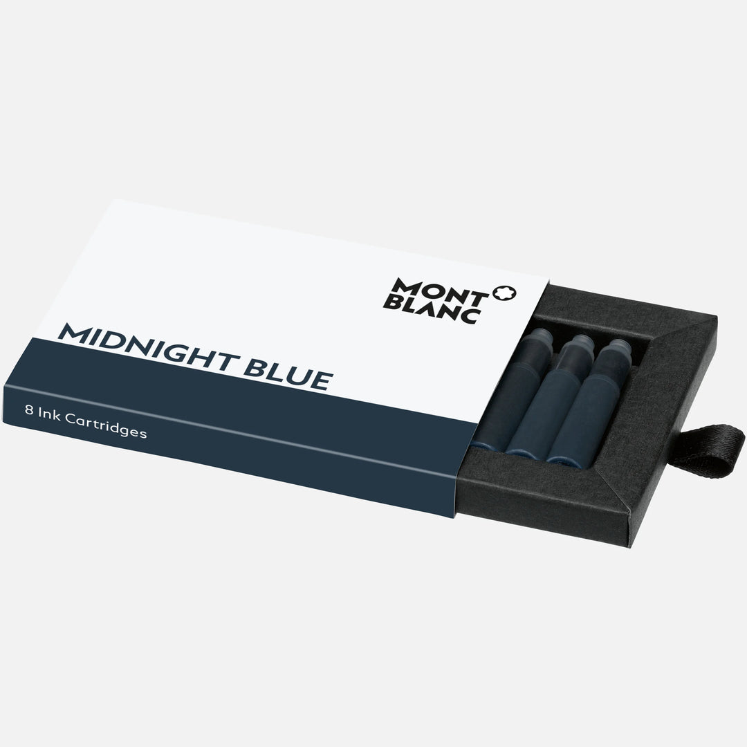 Montblanc 墨水墨盒8件午夜蓝128199