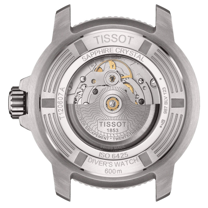 天梭手表 Seastar 2000 Professional Powermatic 80 ISO 6425 (2018) 认证 46mm 灰色自动钢 T120.607.17.441.01