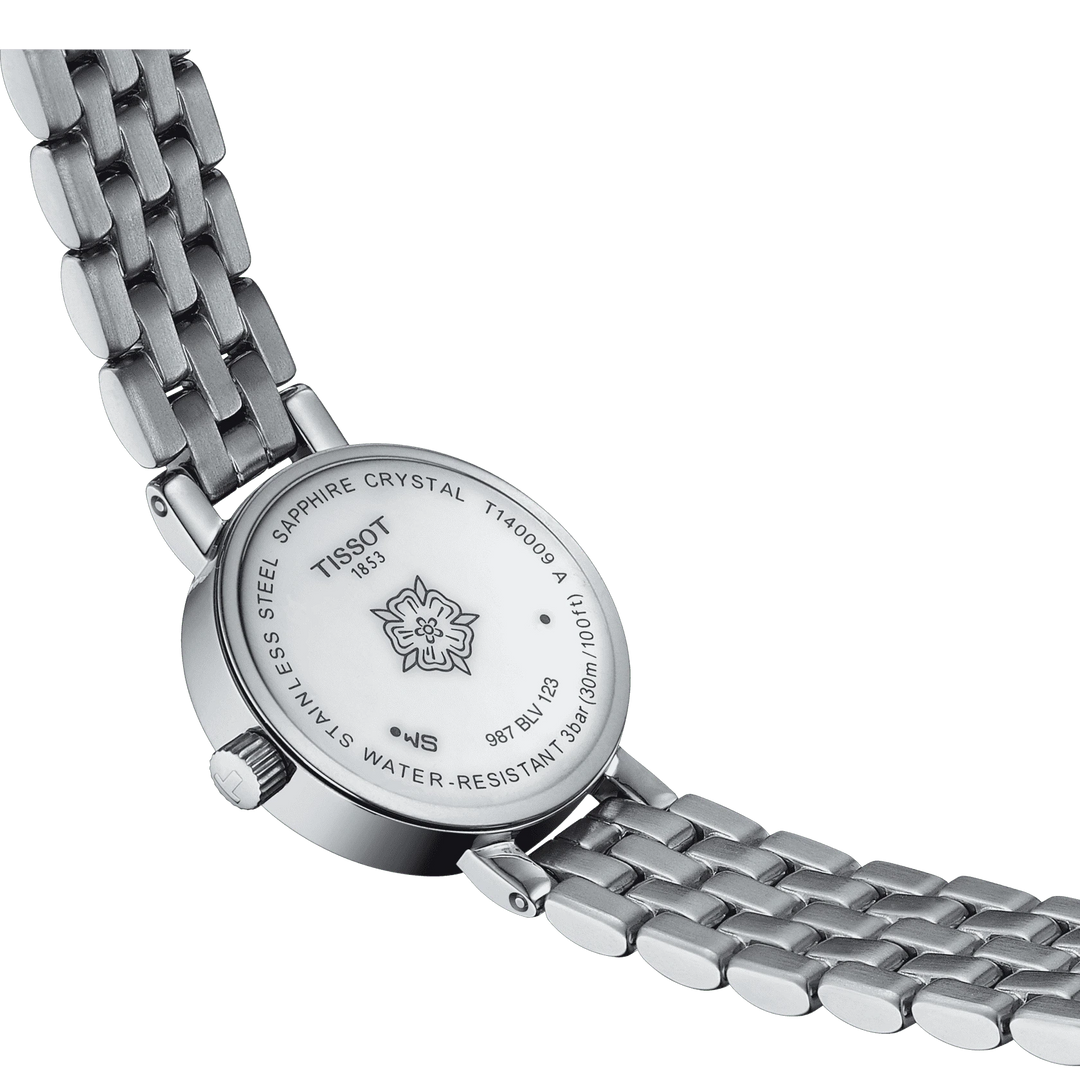 天梭手表可爱圆19.5毫米珍珠母石英钢T140.009.11.111.00