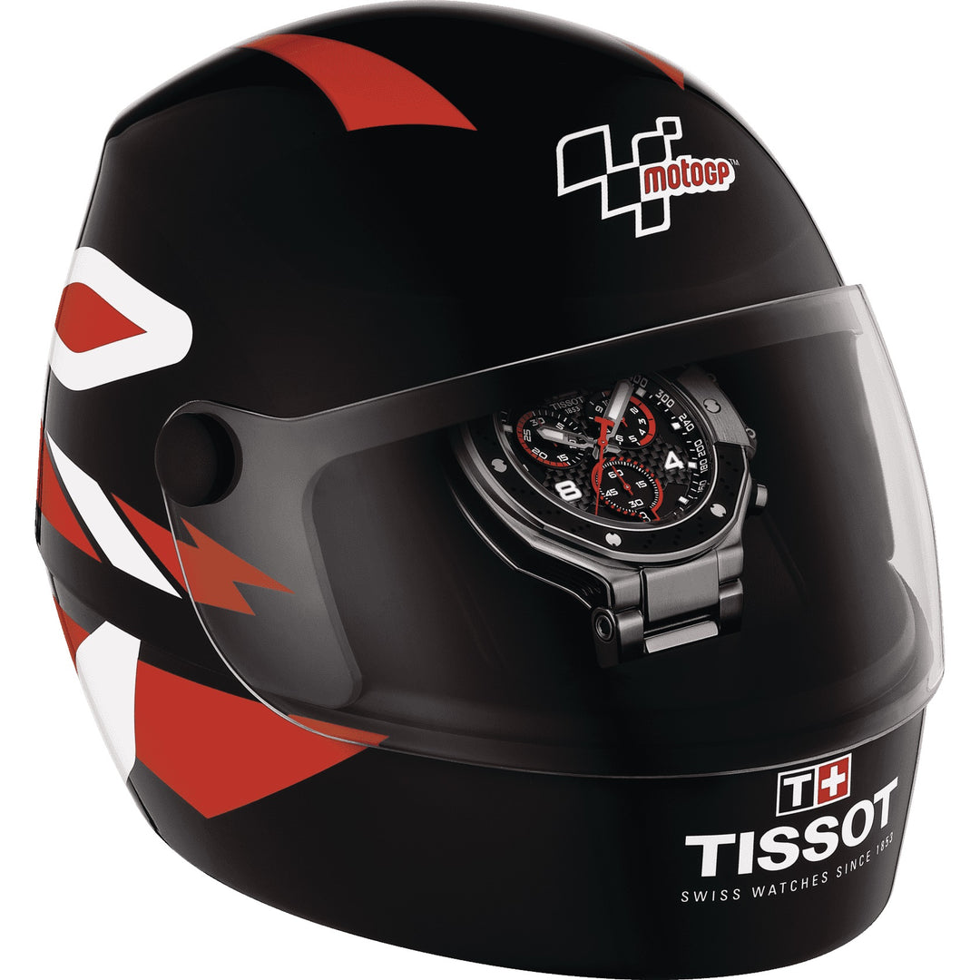Tissot T-レースMotoGPクロノグラフ2022リミテッドエディション8000個45ミリメートル黒石英鋼T141.417.11.057.00