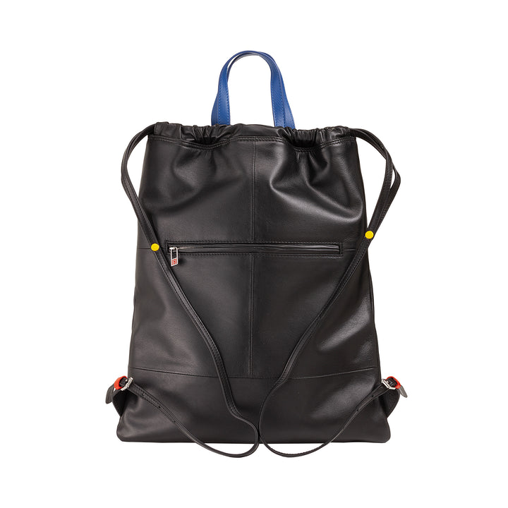 DuDu レディースレザーバックパック ファッションスポーツバッグ ドローストリングと薄いレザーショルダーバッグ